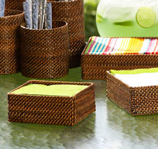 Woven Cocktail Napkin Holder by Calaisio