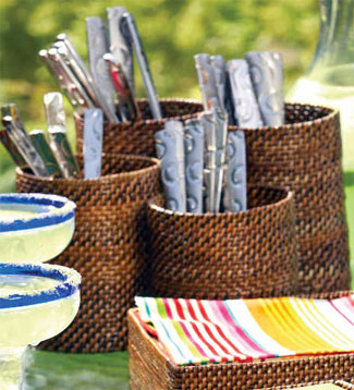 Woven Flatware Holder by Calaisio