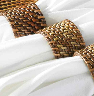 Woven Napkin Rings by Calaisio