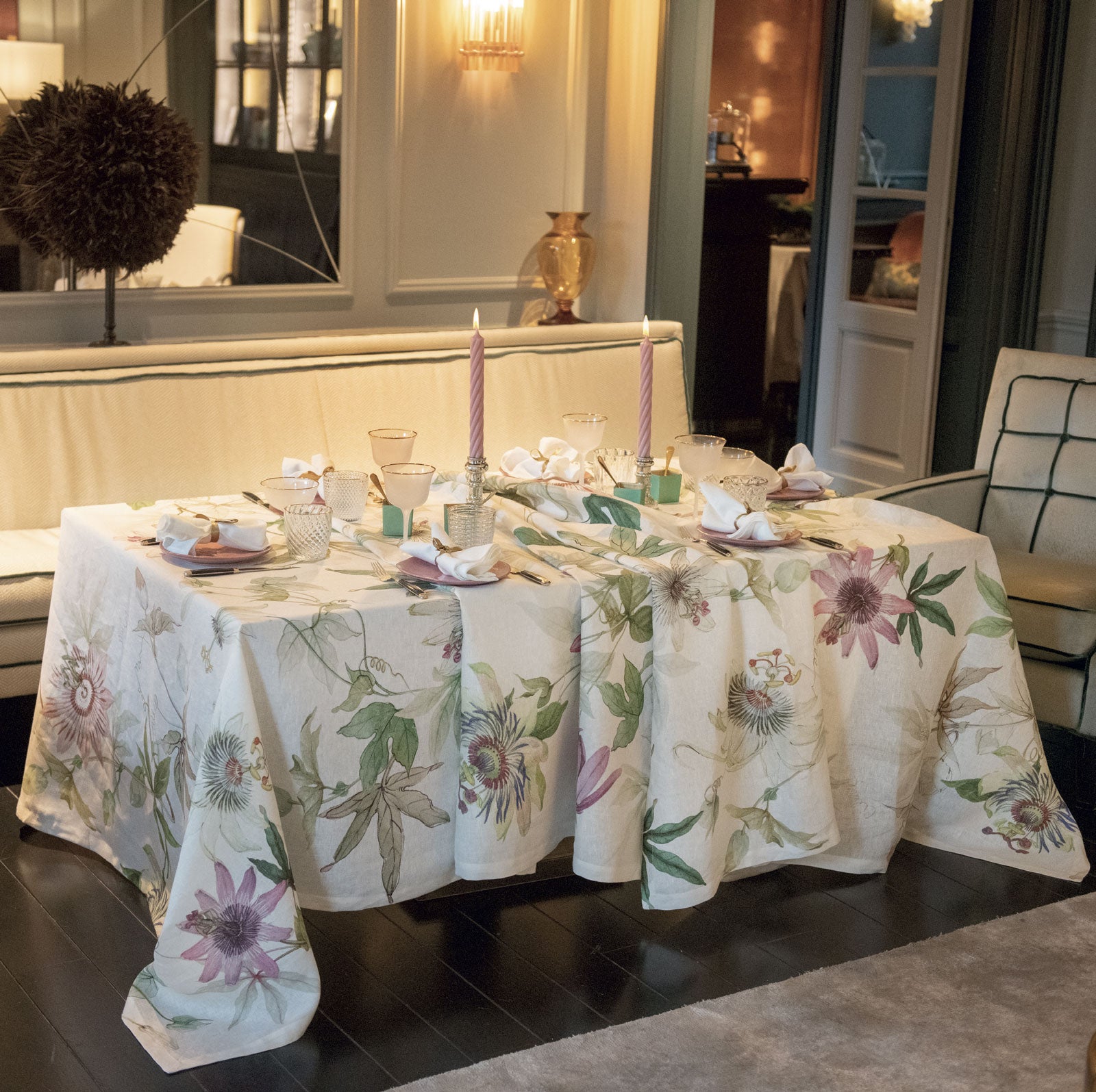 Granadilla Table Linens by Tessitura Toscana Telerie