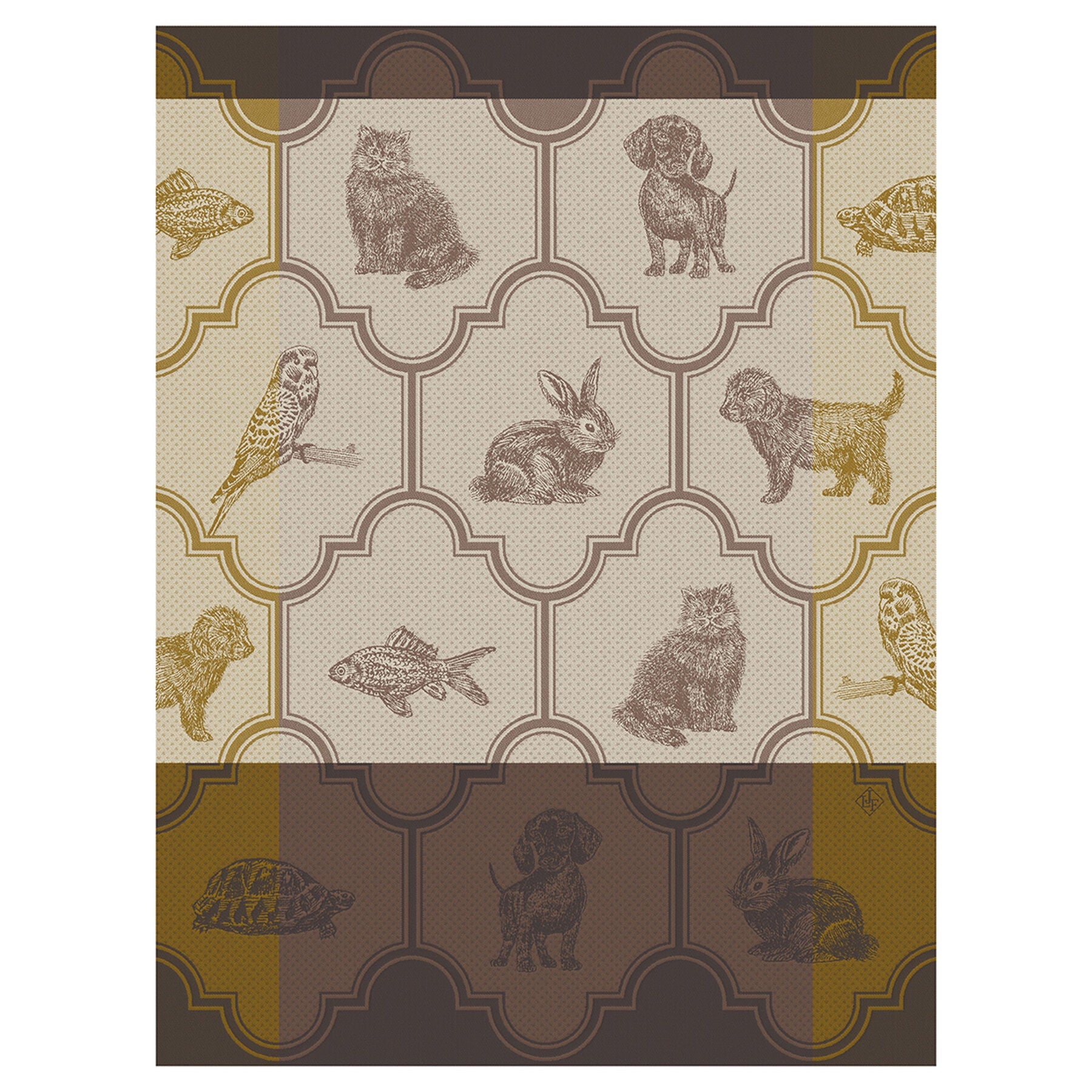 Nos Acolytes Tea Towel by Le Jacquard Francais