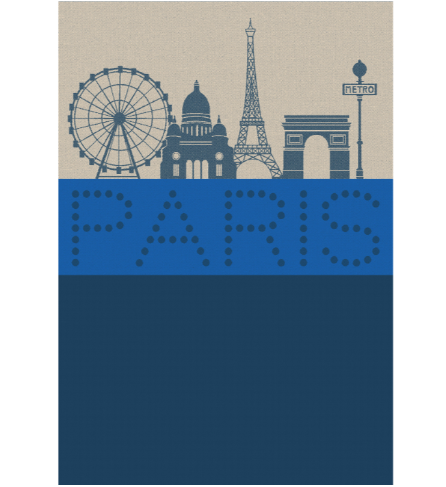 Paris Lumière Tea Towel by Le Jacquard Francais