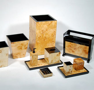 Mappa Burl Lacquer Vanity Set