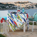 Poisson Bleu Table Linens by Tessitura Toscana Telerie
