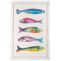 Poisson Bleu - Cinq Tea Towel by Tessitura Toscana Telerie
