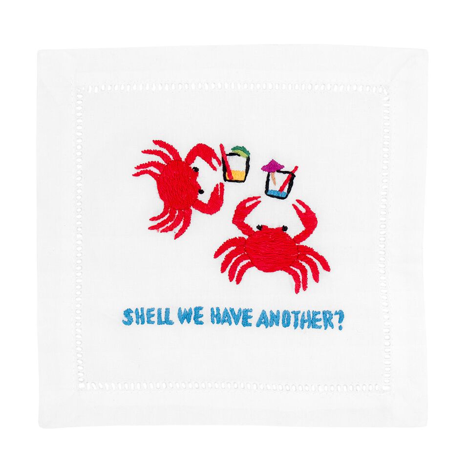 Shell We Have Another Cocktail Napkins by August Morgan