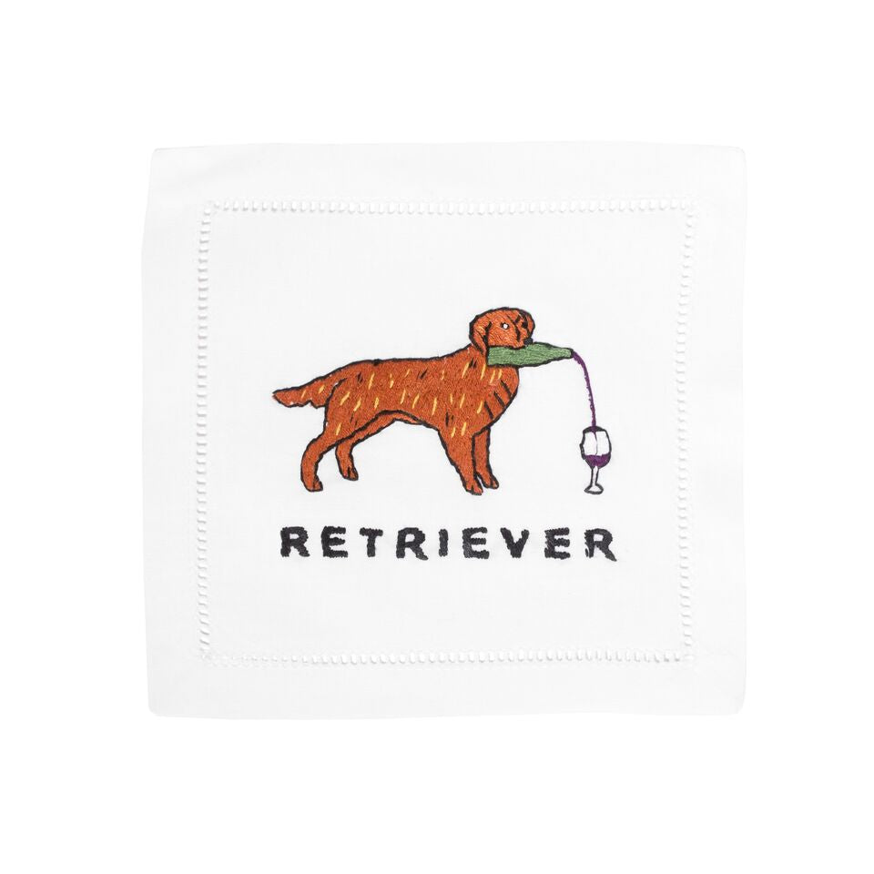 Golden Retriever Cocktail Napkins by August Morgan