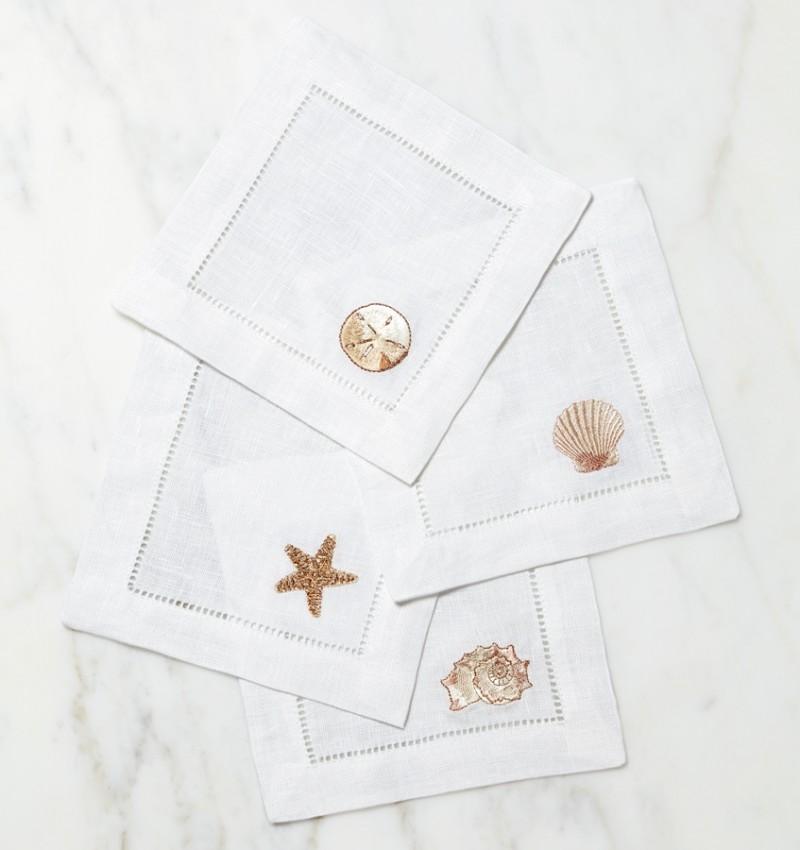 Beachcomber Cocktail Napkins by SFERRA
