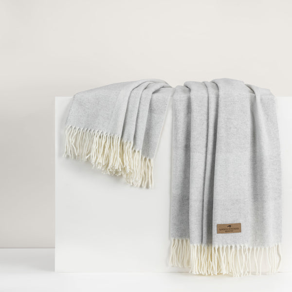 Hampton Plaid Herringbone Throw by Lands Downunder