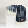 Hampton Plaid Herringbone Throw by Lands Downunder