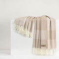 Hampton Plaid Herringbone Throw by Lands Downunder