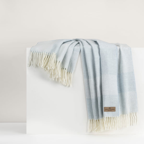 Hampton Plaid Herringbone Throw by Lands Downunder