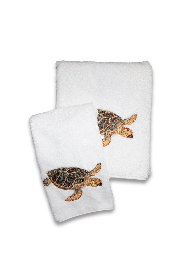 Baby Sea Turtle Hand Towel - Because Tees