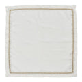 Jardin Napkins in White Gold Silver by Kim Seybert