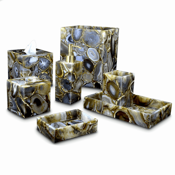 Agate Gemstone Premium Vanity Set