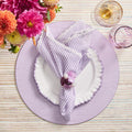 Seersucker Napkin in Lilac & White