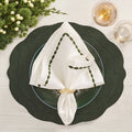 Tailored Placemat in Hunter Green