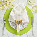 Arbor Napkin Ring in Blue & Green by Kim Seybert