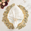Borealis Placemat in Green & Gold by Kim Seybert