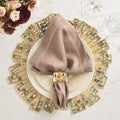 Borealis Placemat in Green & Gold by Kim Seybert
