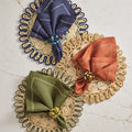 Bonton Napkin Ring in Brown & Gold by Kim Seybert
