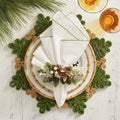 Verve Placemat in Green & Natural by Kim Seybert