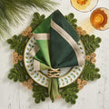Verve Placemat in Green & Natural by Kim Seybert