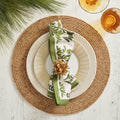 Botanica Napkin in Ivory & Green by Kim Seybert
