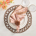 Alfresco Napkin in Brown & Orange