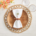 Rope Knot Napkin Ring in Brown by Kim Seybert