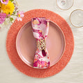 Slick Napkin in White, Pink & Orange