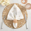 Monarch Garden Napkin in White & Iridescent