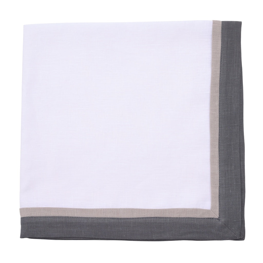 Tailored Border Napkin by Deborah Rhodes