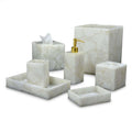 Milky White Gemstone Premium Vanity Set by Mike and Ally