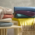 Paley Lap Throw Blankets by Matouk Collection