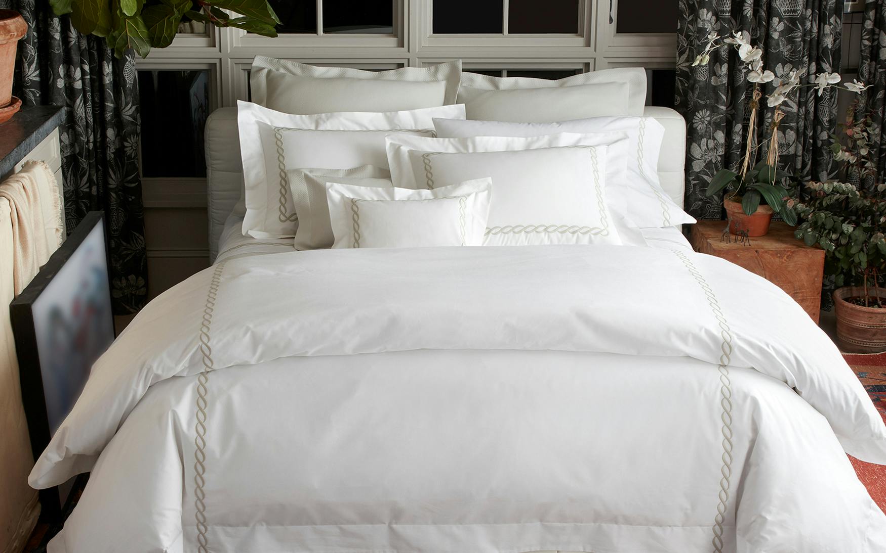 Classic Chain Bed Linens by Matouk Luxury Linens