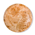 Burl Veneer Round Centerpiece by LaDorada