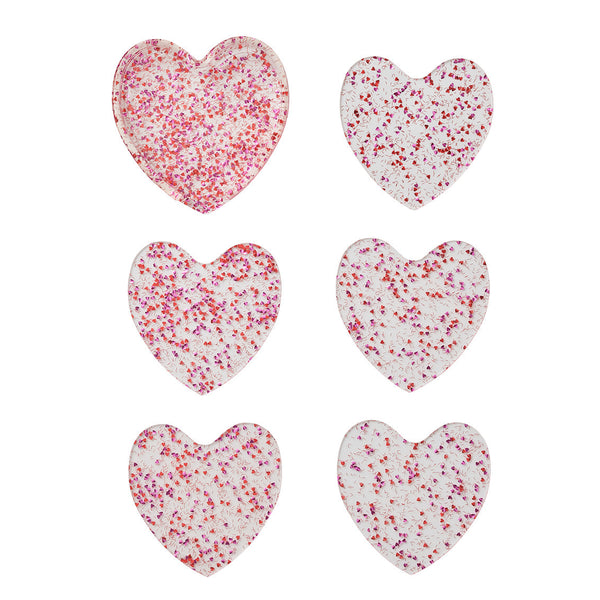 Sweetheart Coasters in Pink & Red