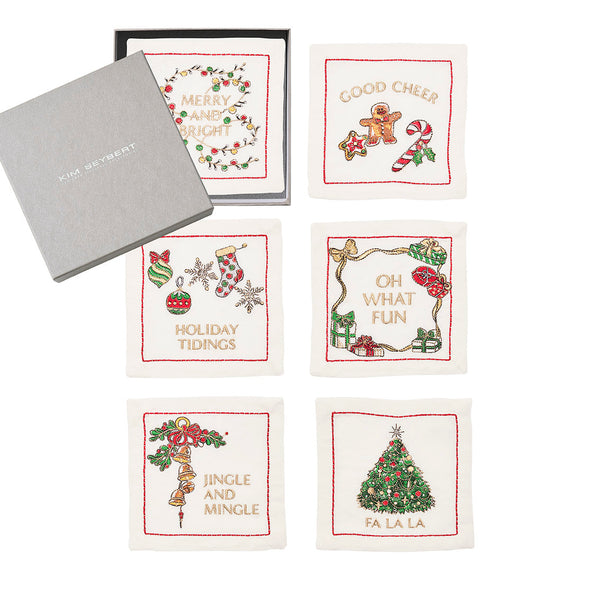 Merry and Bright Cocktail Napkins