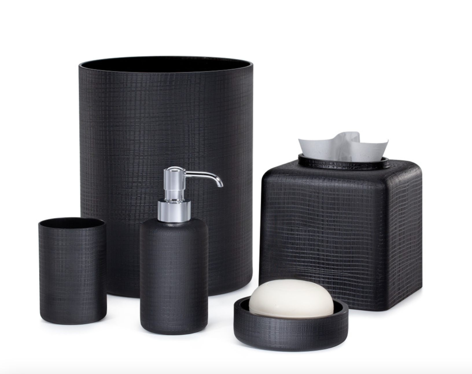 Cambric Black Luxury Bath Vanity Set by LaBrazel