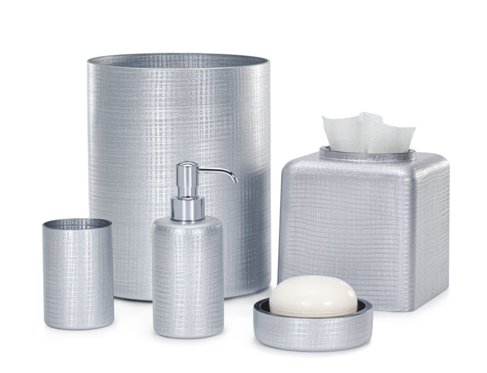 Cambric Silver Luxury Bath Vanity Set by LaBrazel