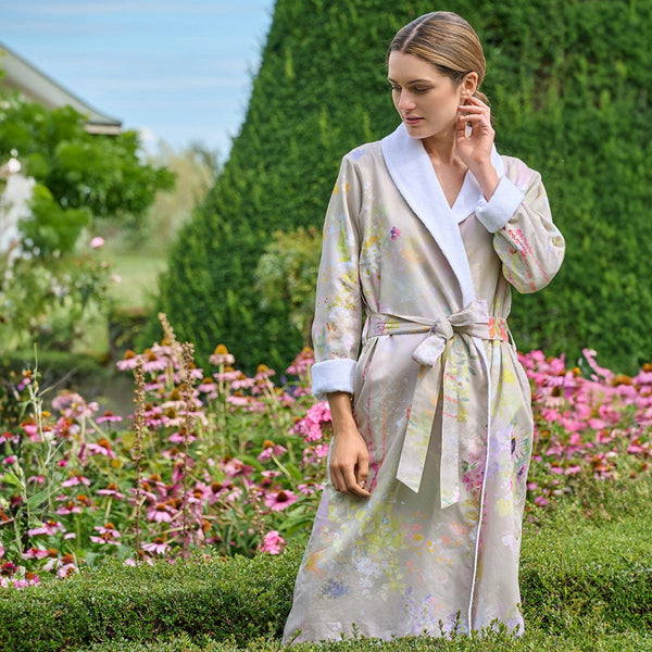 Satin Mystic Garden Bath Robe