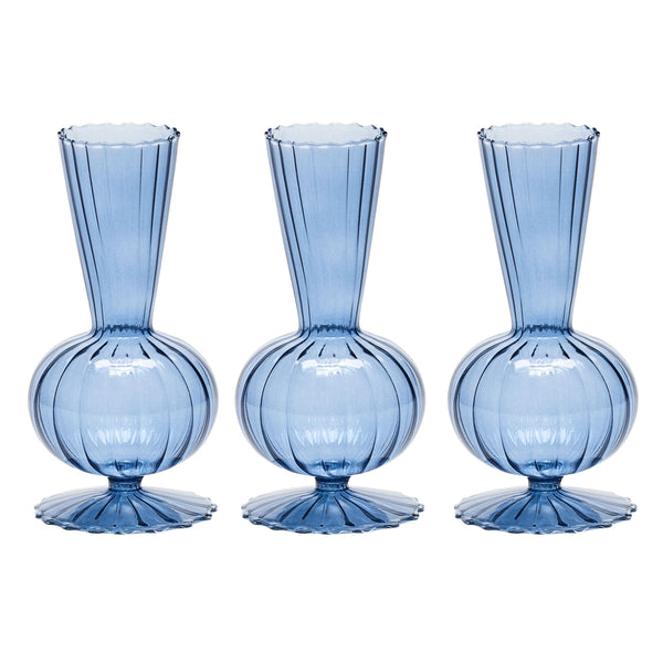 Tess Bud Vase in Cadet