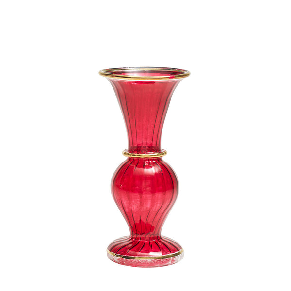 Trumpet Bud Vase in Red