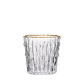 Bamboo Tumbler in Clear & Gold