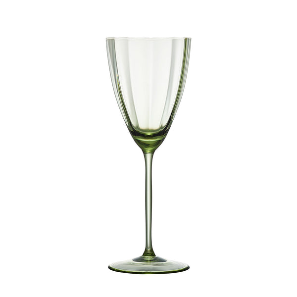 Luna Wine Glass in Green