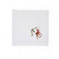 Festive Fawn Embroidered Napkin by Deborah Rhodes