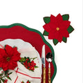 Vintage Poinsettia Coasters by Deborah Rhodes
