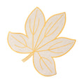 Flax Harvest Leaf Embroidered Placemat by Deborah Rhodes