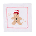 Gingerbread Embroidered Cocktail Napkin by Deborah Rhodes